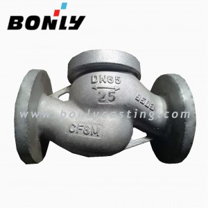 CF8M/316 stainless steel PN25 DN65 two way casting s tpye valve body